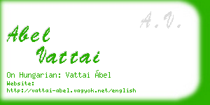 abel vattai business card